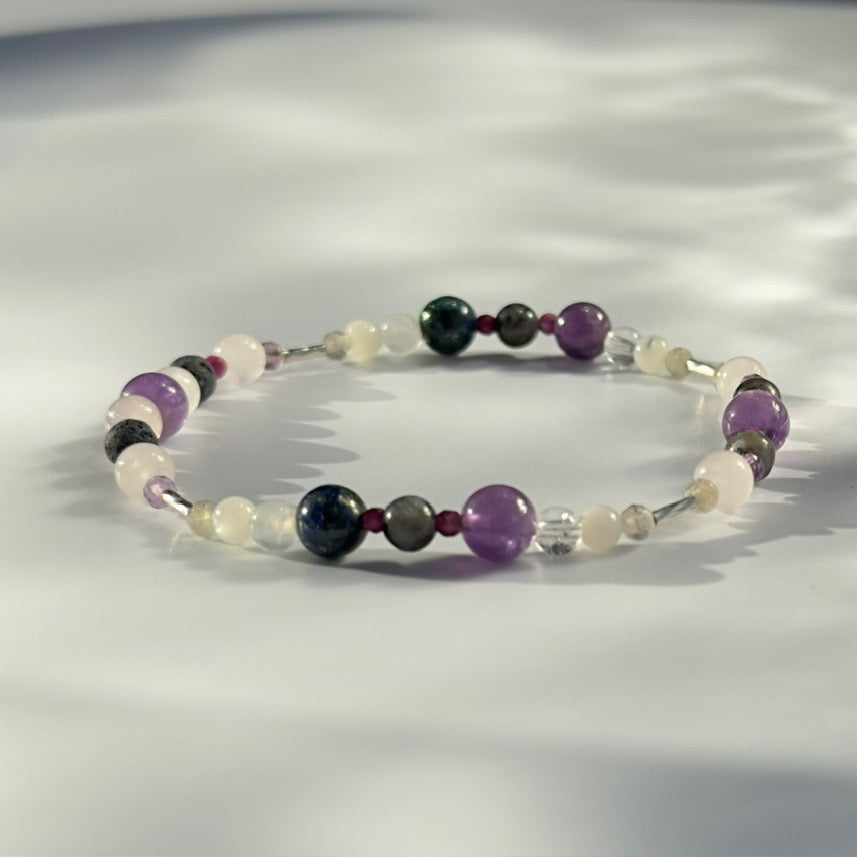 TENDERNESS BRACELET | STERLING SILVER & STONE BEAD BRACELET FOR ACCCEPTANCE