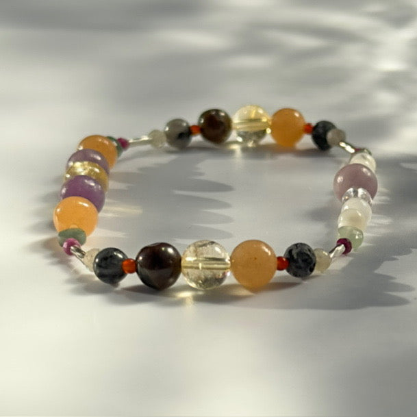 PEACE BRACELET | STERLING SILVER & STONE BEAD BRACELET FOR ACCEPTANCE