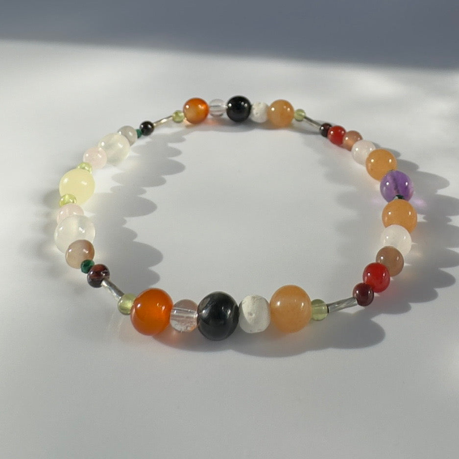 PURPOSE BRACELET | STERLING SILVER & STONE BEAD BRACELET FOR DETERMINED MOMENTS