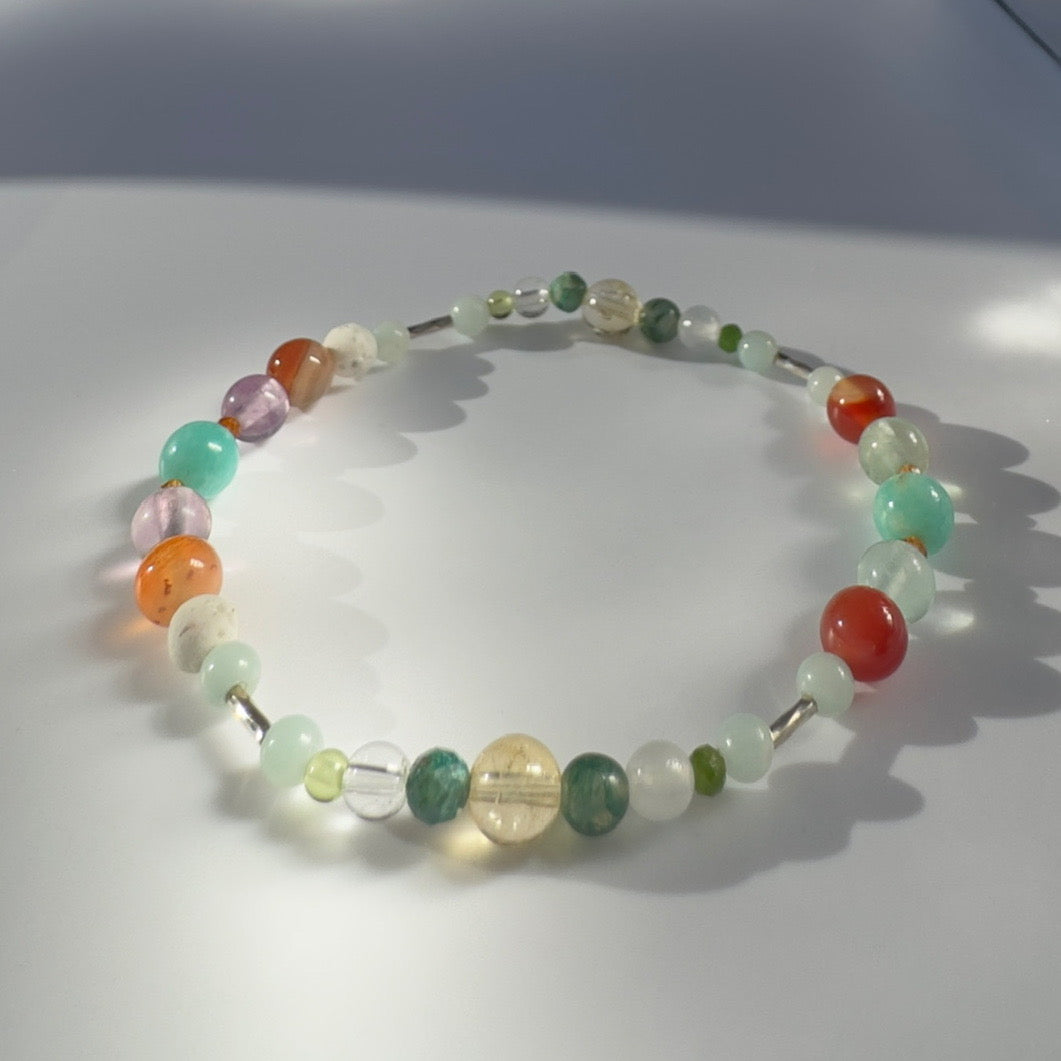 DISCIPLINE BRACELET | STERLING SILVER & STONE BEAD BRACELET FOR DETERMINED MOMENTS