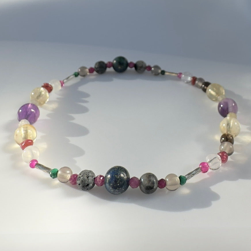 REPOSE BRACELET | STERLING SILVER & STONE BEAD BRACELET FOR ACCEPTANCE