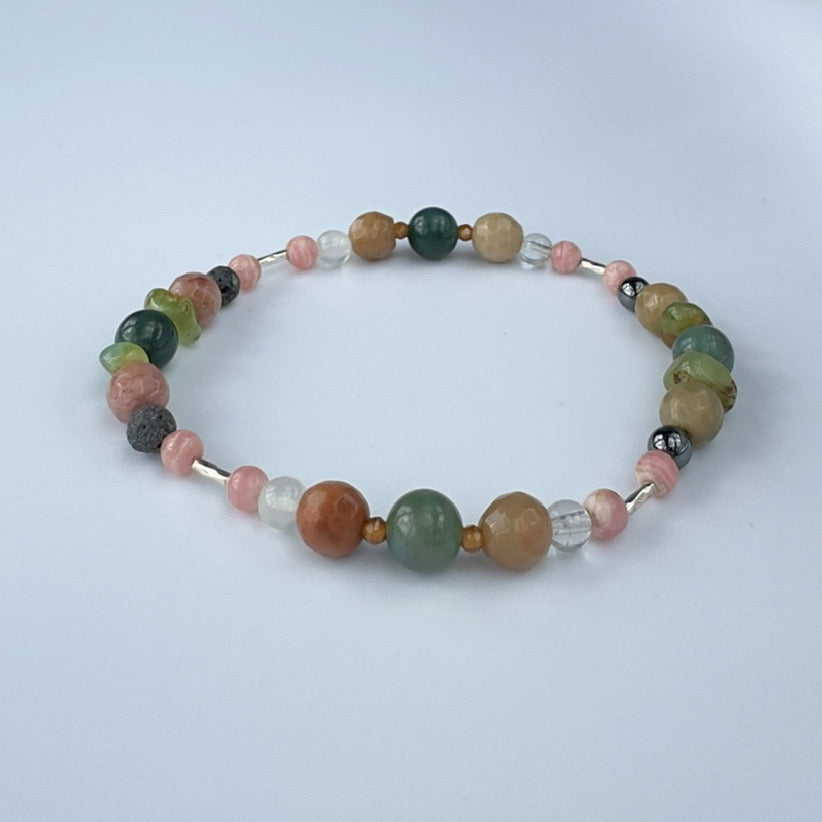 KIND BRACELET | STERLING SILVER & STONE BRACELET FOR CONNECTION