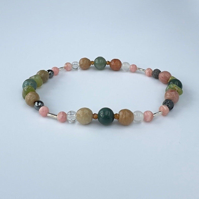 KIND BRACELET | STERLING SILVER & STONE BRACELET FOR CONNECTION