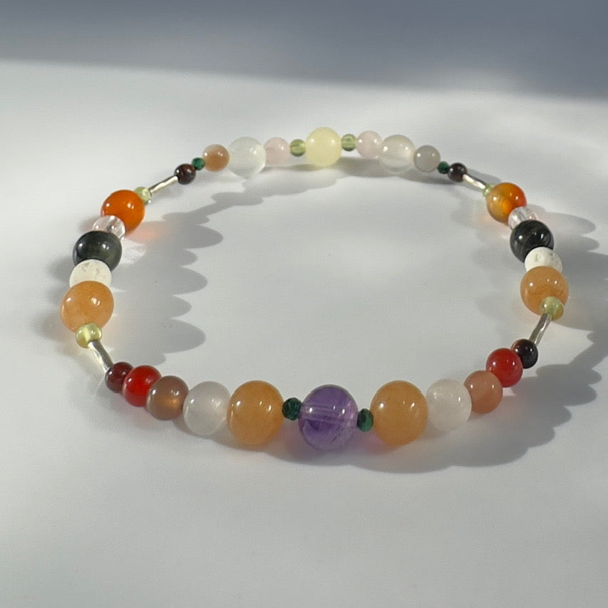 PURPOSE BRACELET | STERLING SILVER & STONE BEAD BRACELET FOR DETERMINED MOMENTS