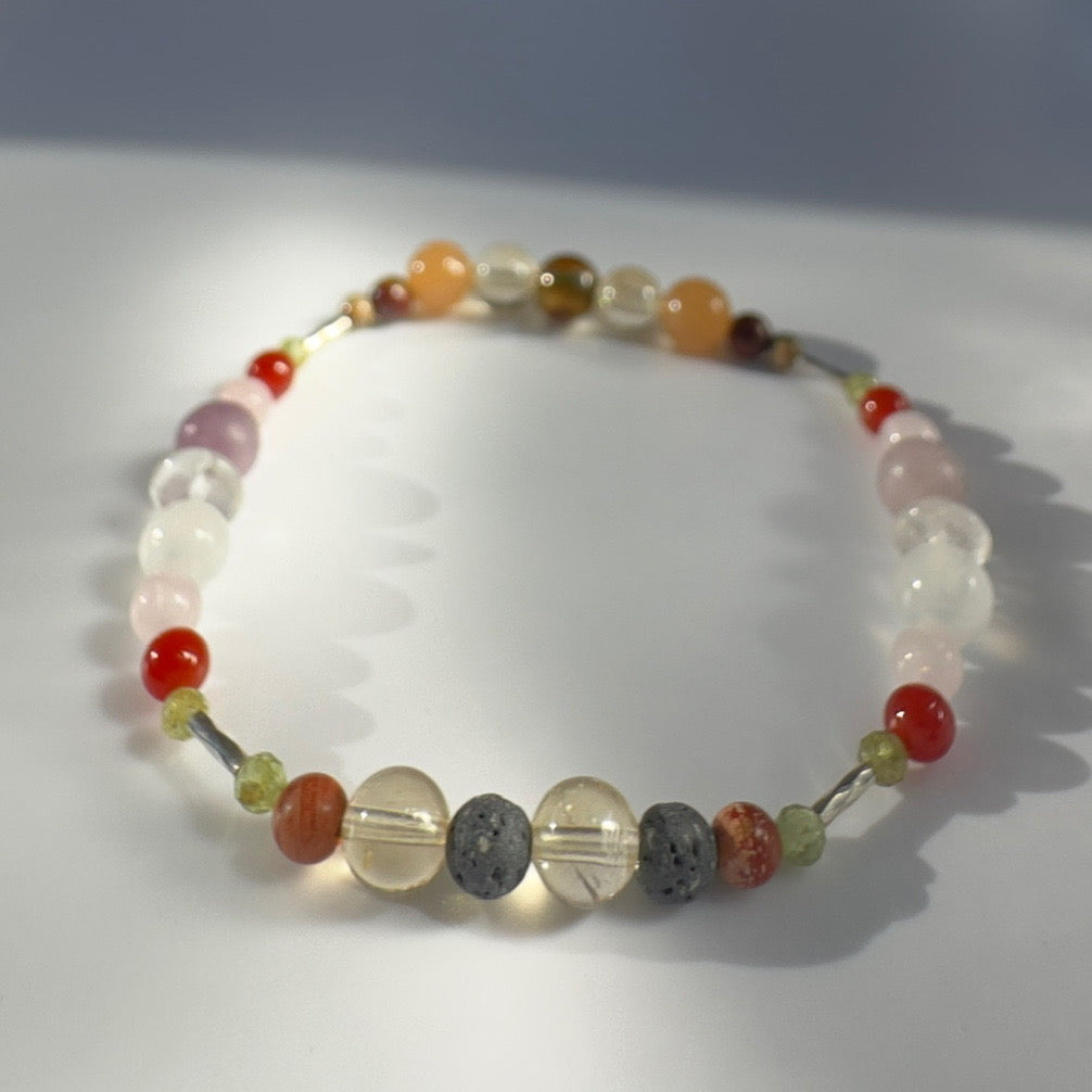 RESOLVE BRACELET | STERLING SILVER & STONE BEAD BRACELET FOR DETERMINED MOMENTS