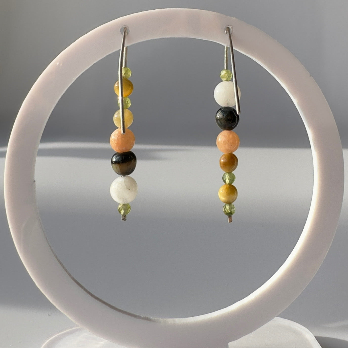 LIGHTEN EARRINGS | STERLING SILVER & STONE EARRINGS FOR PERSPECTIVE