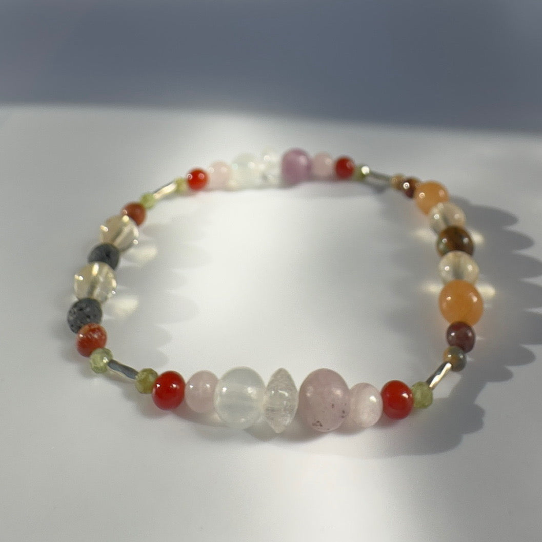 RESOLVE BRACELET | STERLING SILVER & STONE BEAD BRACELET FOR DETERMINED MOMENTS