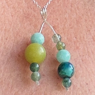 TRUST PENDANT | STERLING SILVER & STONE PENDANT FOR CONNECTION