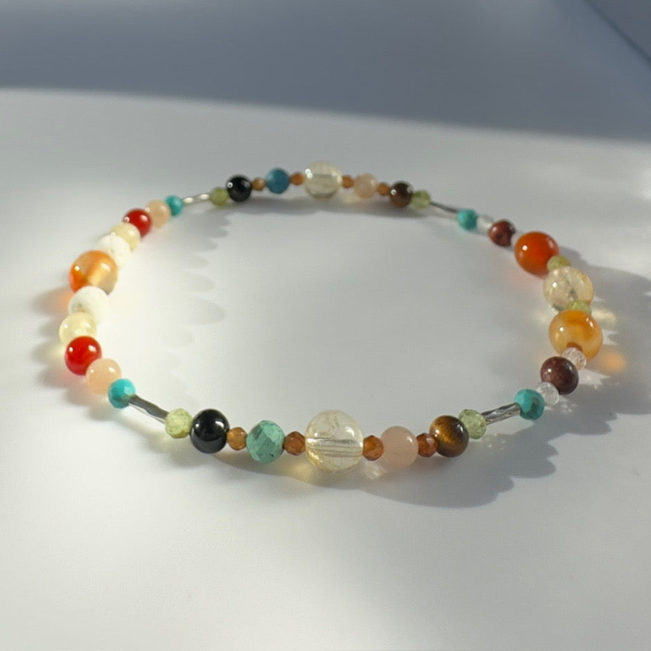 DRIVE BRACELET | STERLING SILVER & STONE BEAD BRACELET FOR DETERMINED MOMENTS