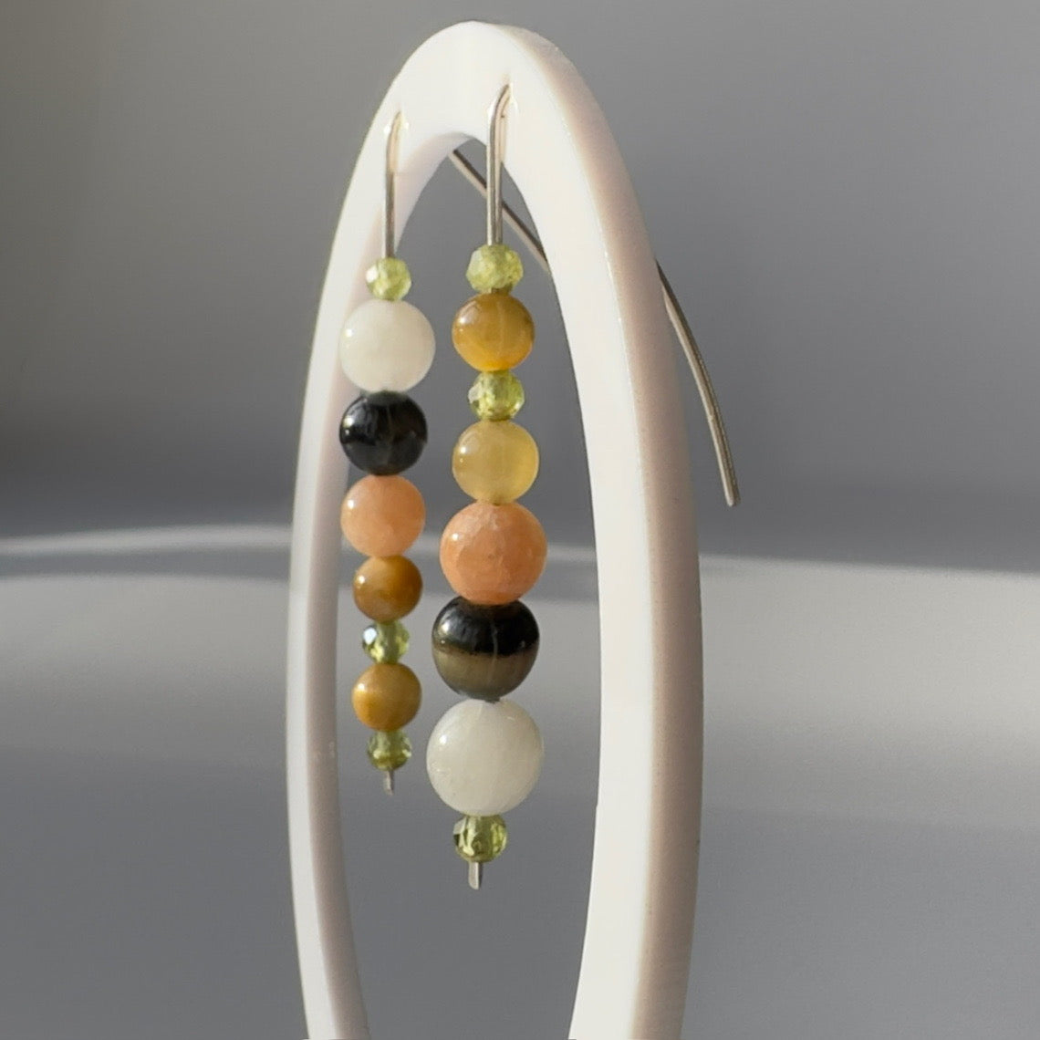 LIGHTEN EARRINGS | STERLING SILVER & STONE EARRINGS FOR PERSPECTIVE