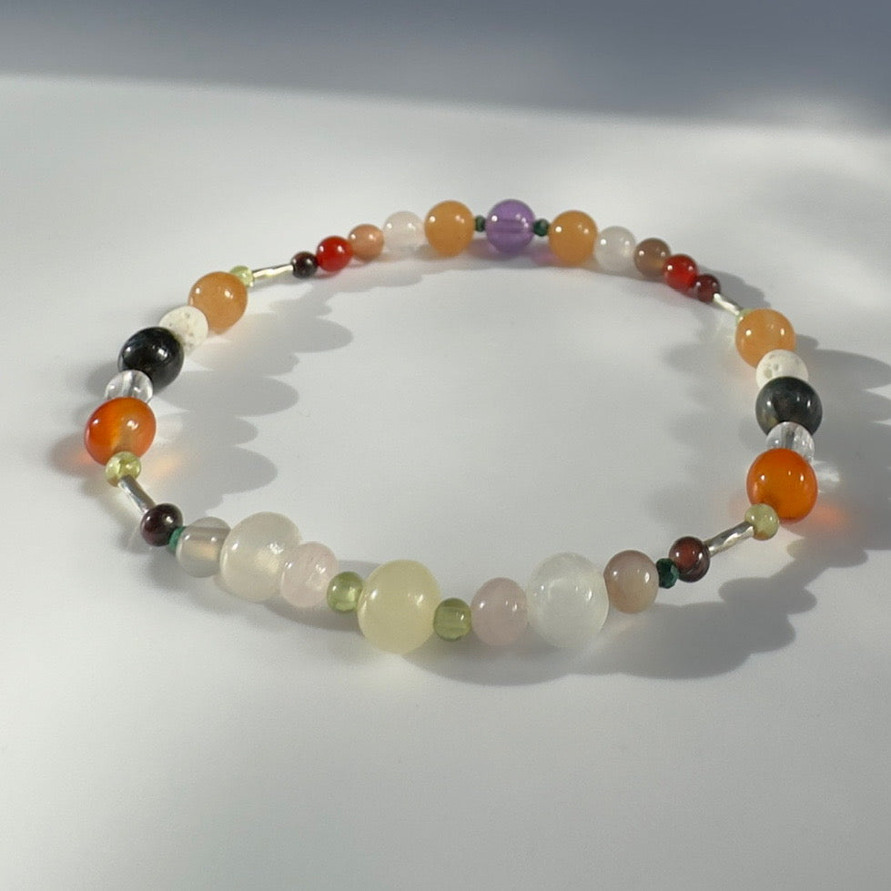 PURPOSE BRACELET | STERLING SILVER & STONE BEAD BRACELET FOR DETERMINED MOMENTS