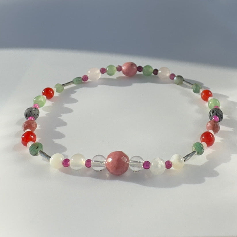 GRACE BRACELET | STERLING SILVER & STONE BEAD BRACELET FOR ACCEPTANCE