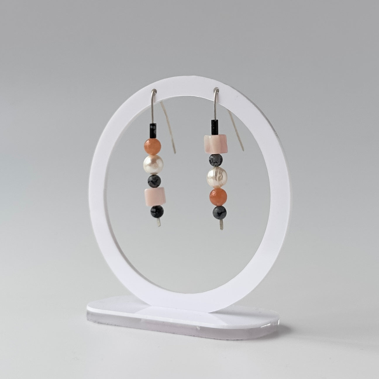 DRIFT EARRINGS | STERLING SILVER & STONE EARRINGS FOR PERSPECTIVE