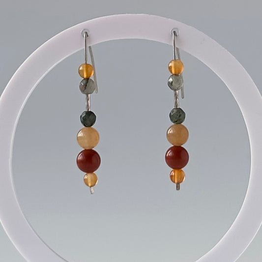 ADVANCE EARRINGS | STERLING SILVER & STONE EARRINGS FOR STRENGTH