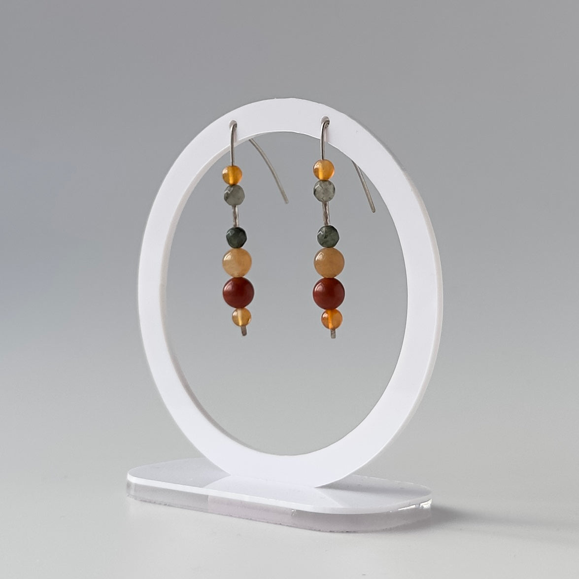 ADVANCE EARRINGS | STERLING SILVER & STONE EARRINGS FOR STRENGTH
