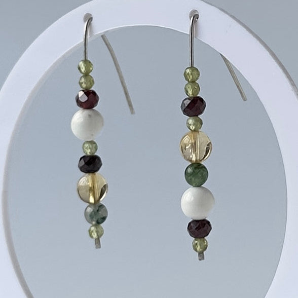 BLOOM EARRINGS | STERLING SILVER & STONE EARRINGS FOR CONNECTION