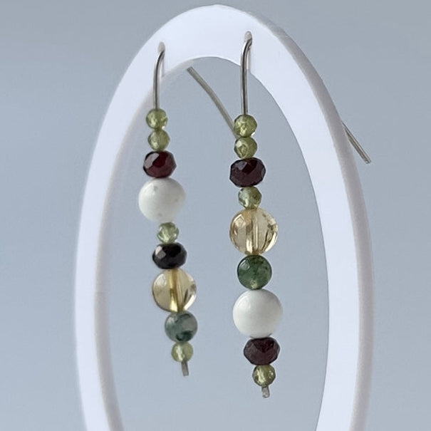 BLOOM EARRINGS | STERLING SILVER & STONE EARRINGS FOR CONNECTION
