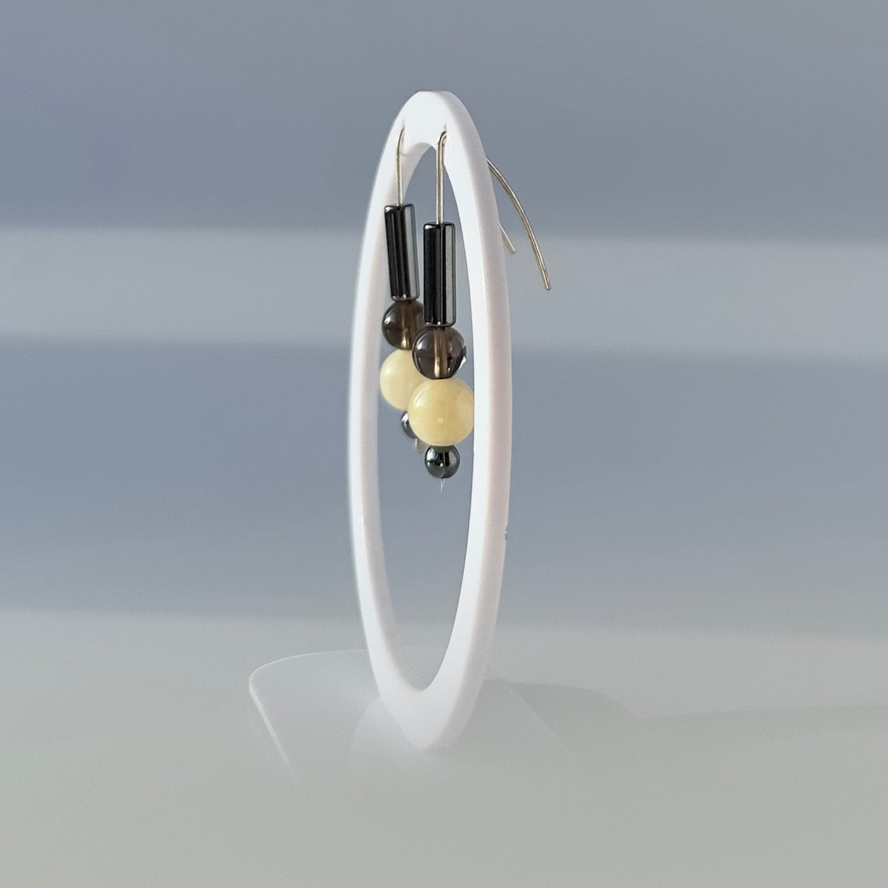 POISE EARRINGS | STERLING SILVER & STONE EARRINGS FOR ASSURED MOMENTS