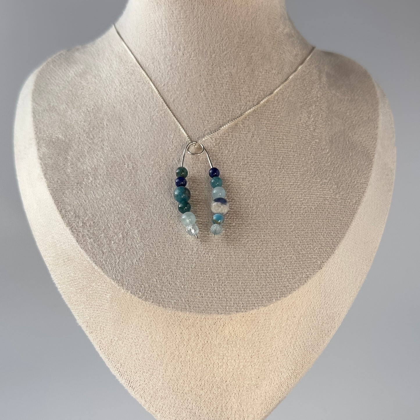 KINDRED PENDANT | STERLING SILVER & STONE PENDANT FOR CONNECTION