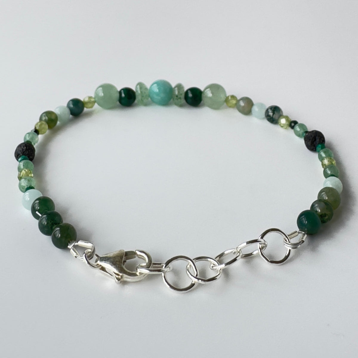 TRUST BRACELET | STERLING SILVER & STONE BRACELET FOR CONNECTION