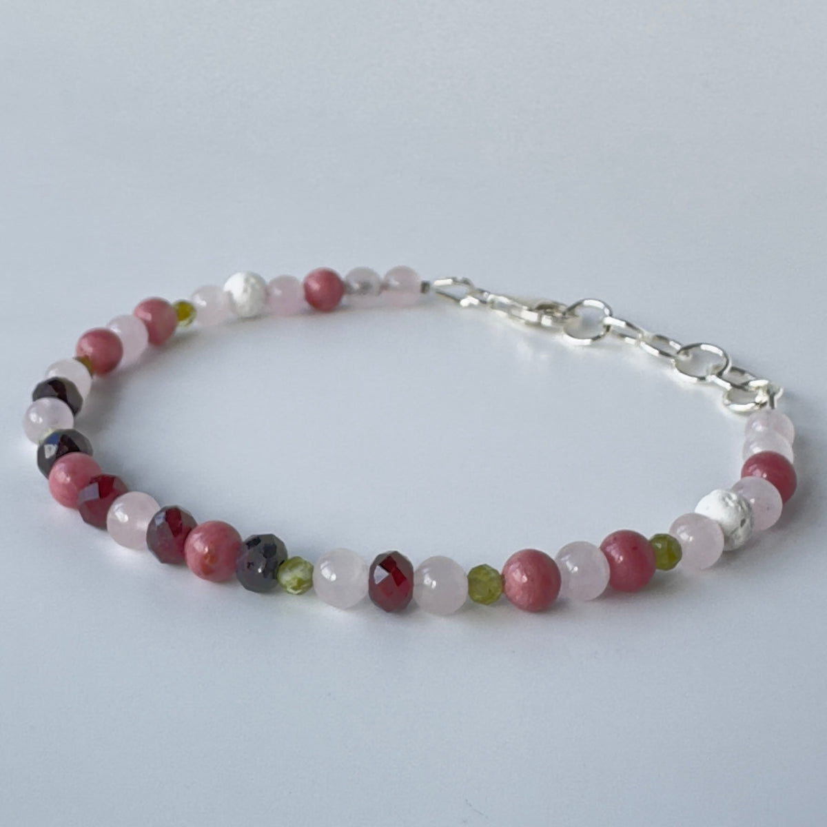 FORGIVING BRACELET | STERLING SILVER & STONE BRACELET FOR CONNECTION
