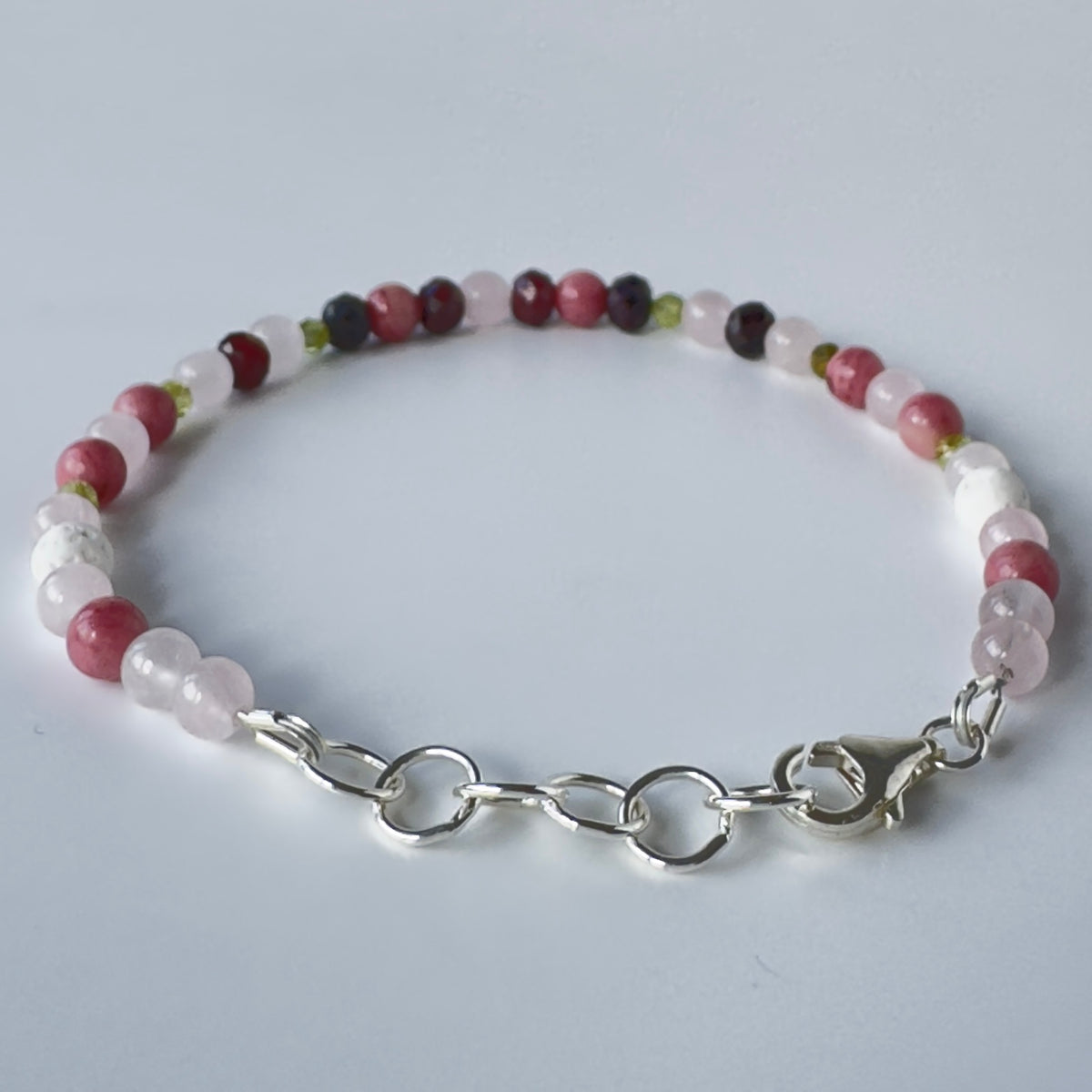 FORGIVING BRACELET | STERLING SILVER & STONE BRACELET FOR CONNECTION