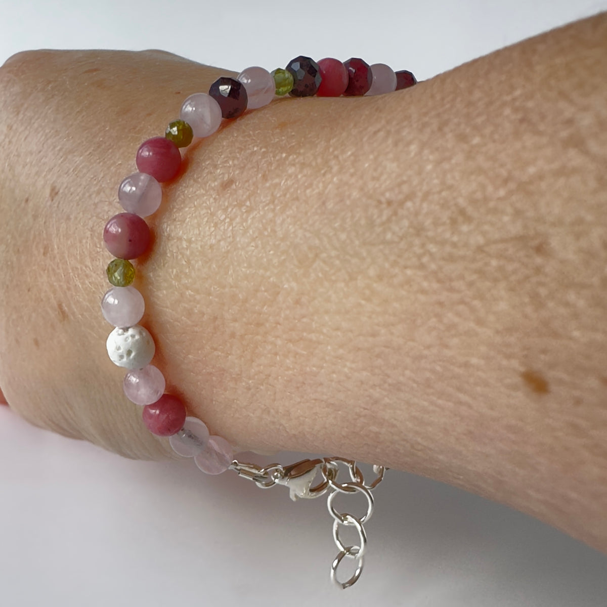 FORGIVING BRACELET | STERLING SILVER & STONE BRACELET FOR CONNECTION