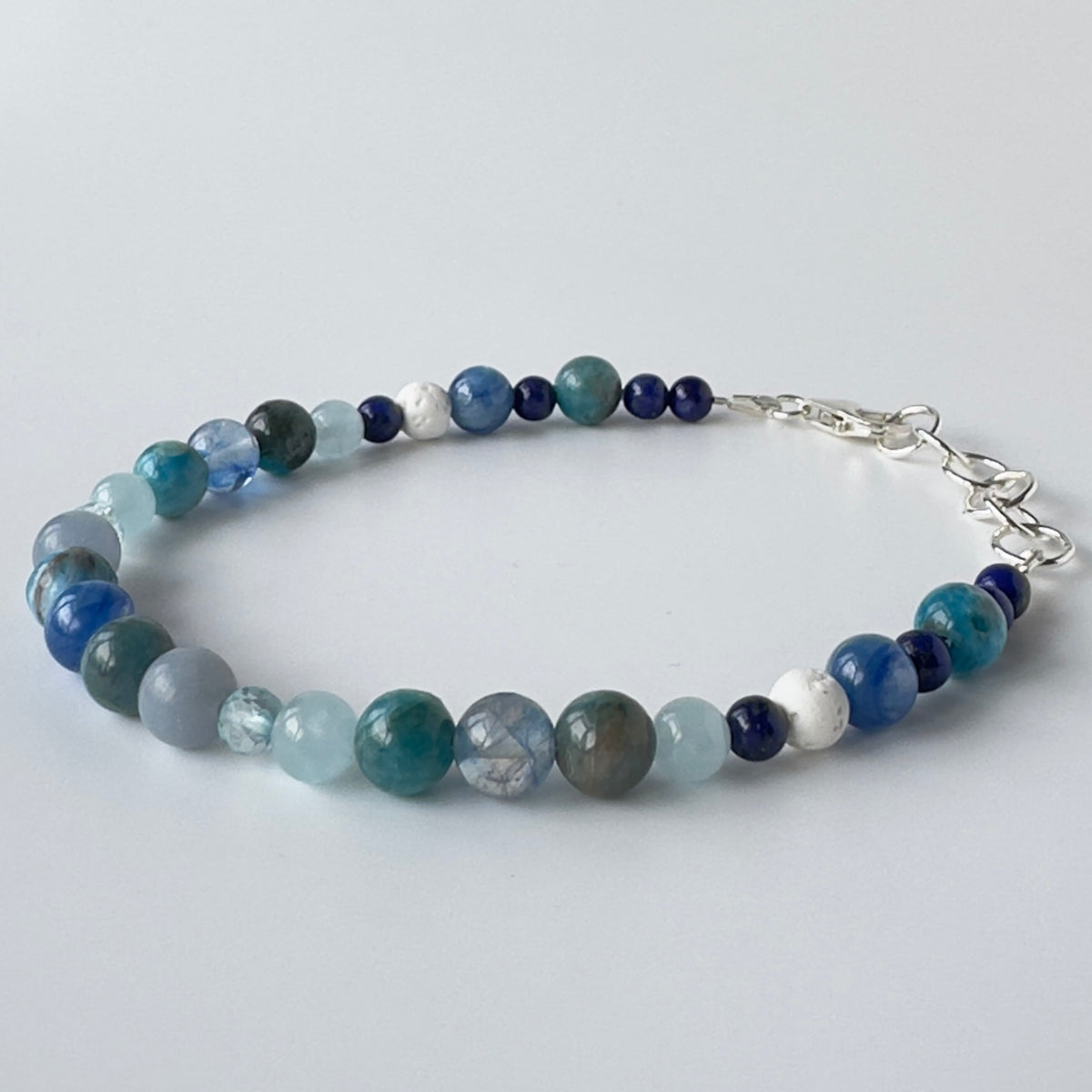SPOKEN BRACELET | STERLING SILVER & STONE BRACELET FOR EXPRESSION