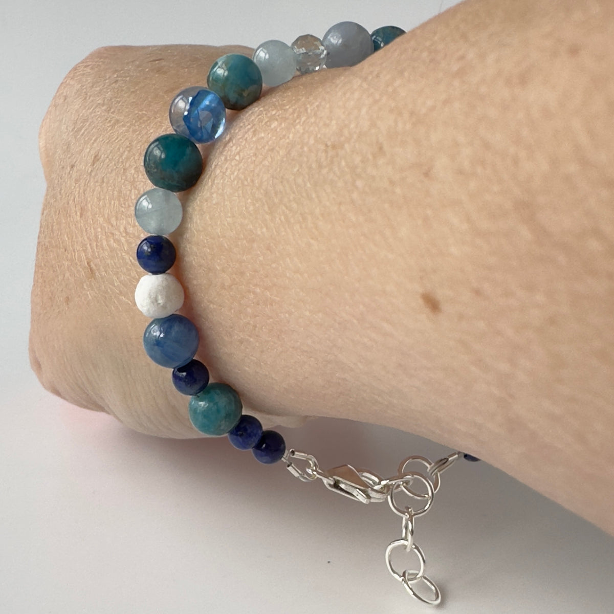 SPOKEN BRACELET | STERLING SILVER & STONE BRACELET FOR EXPRESSION