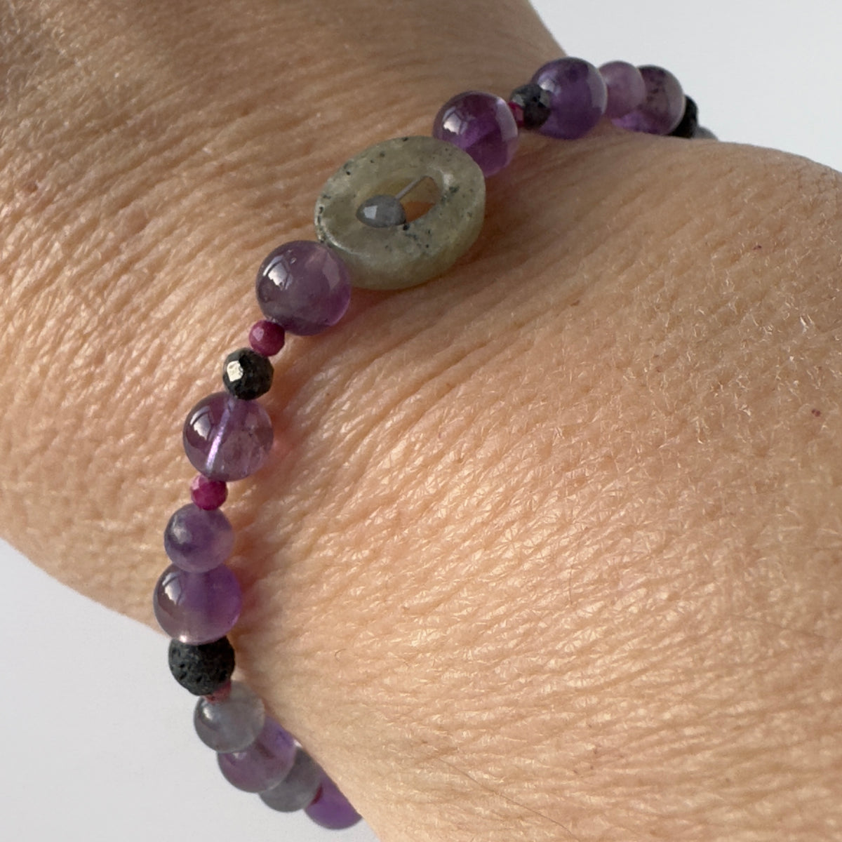 VISION BRACELET | STERLING SILVER & STONE BRACELET FOR PERCEPTION