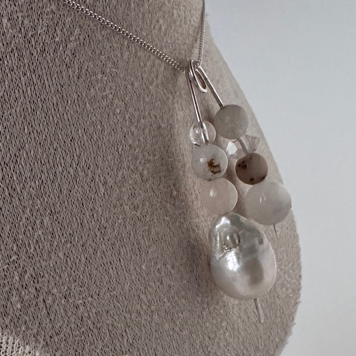INFINITE PENDANT | STERLING SILVER & STONE PENDANT FOR AWARENESS