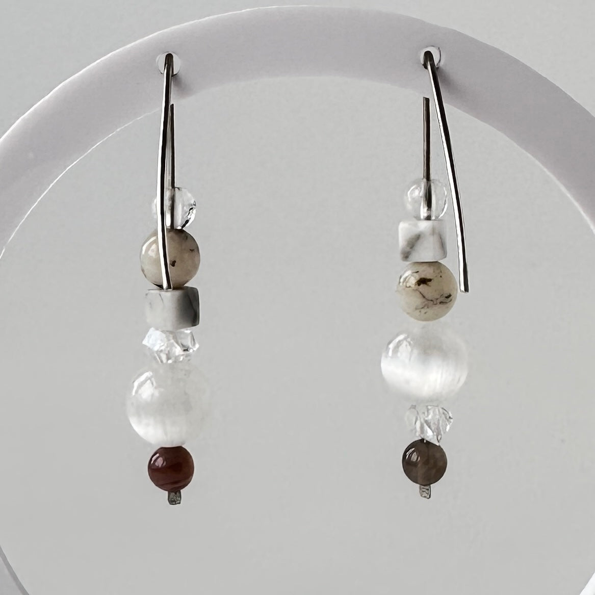 INFINITE EARRINGS | STERLING SILVER & STONE EARRINGS FOR AWARENESS