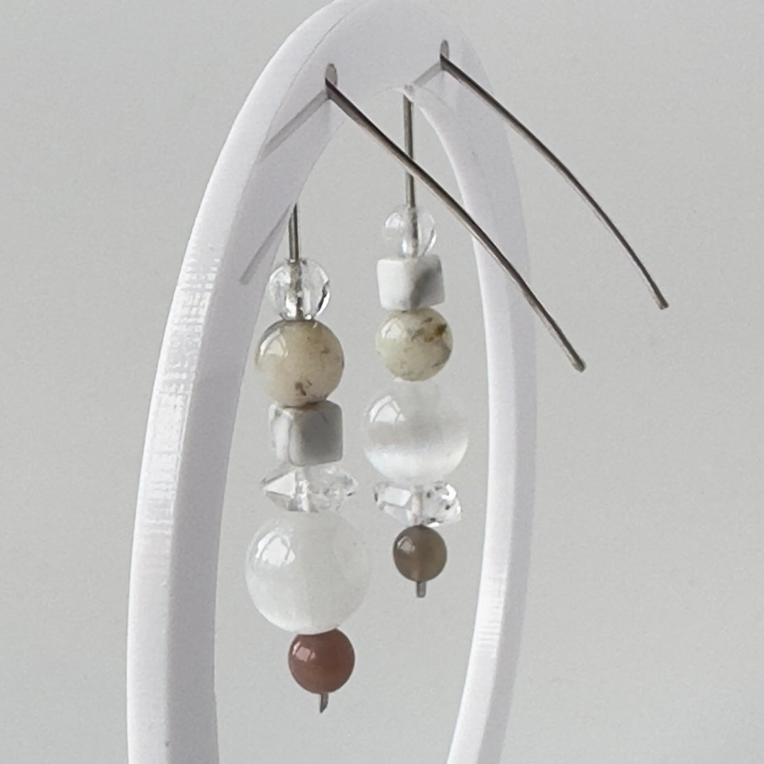 INFINITE EARRINGS | STERLING SILVER & STONE EARRINGS FOR AWARENESS