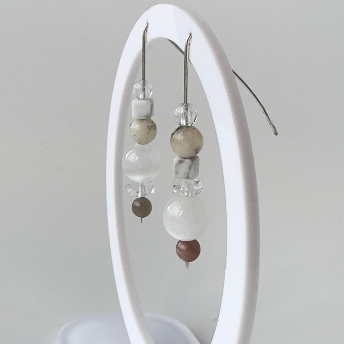 INFINITE EARRINGS | STERLING SILVER & STONE EARRINGS FOR AWARENESS