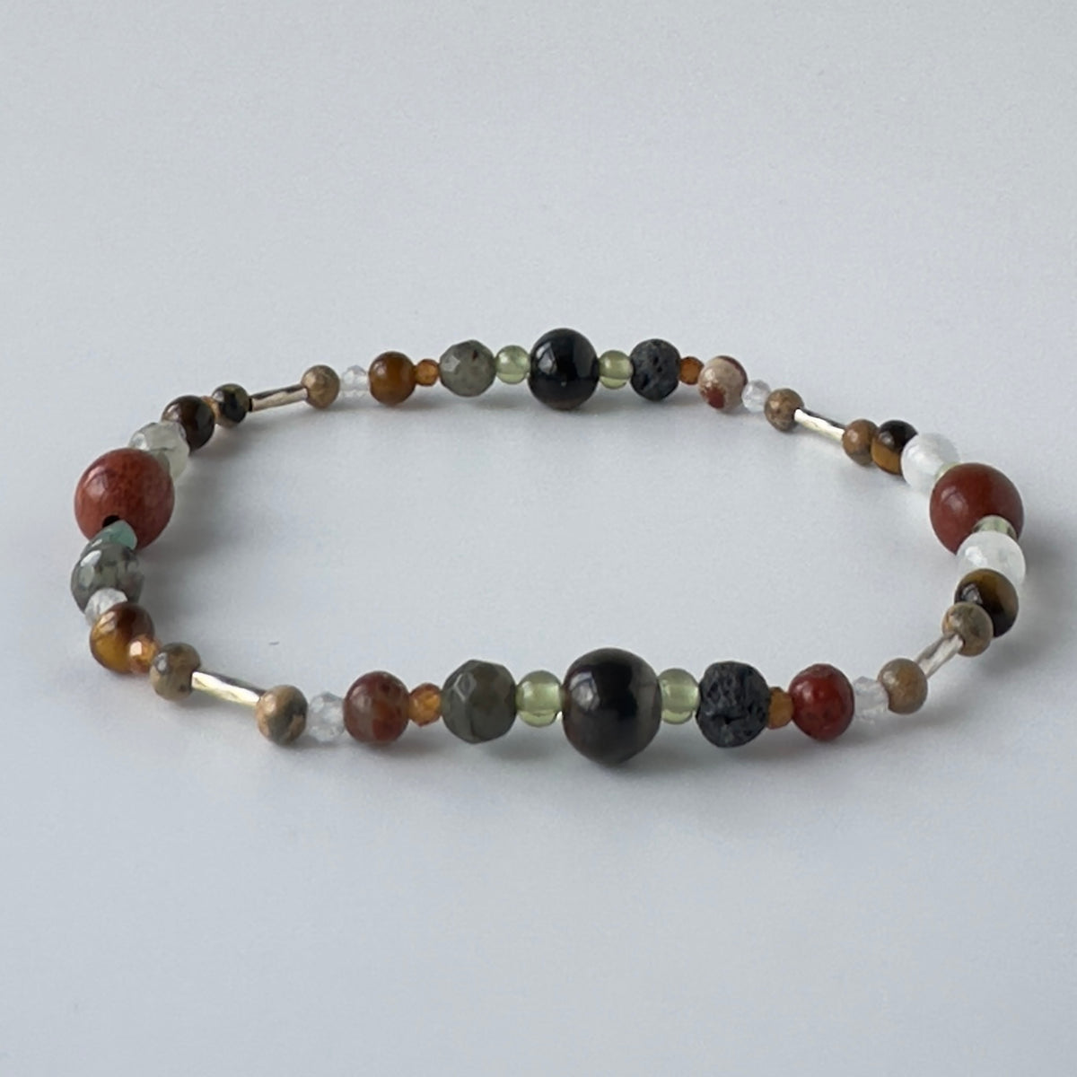 RELIEF BRACELET | STERLING SILVER BEADS & STONES FOR PERSPECTIVE