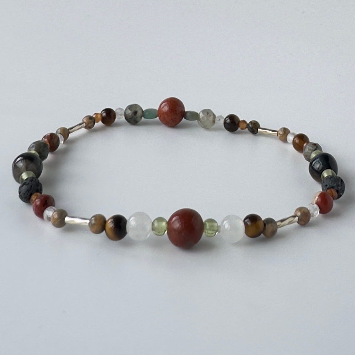 RELIEF BRACELET | STERLING SILVER BEADS & STONES FOR PERSPECTIVE