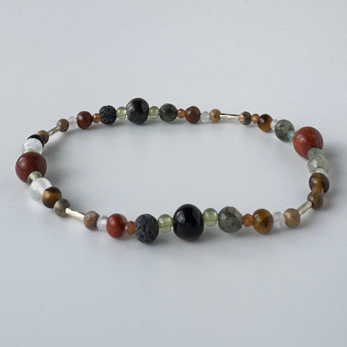 RELIEF BRACELET | STERLING SILVER BEADS & STONES FOR PERSPECTIVE