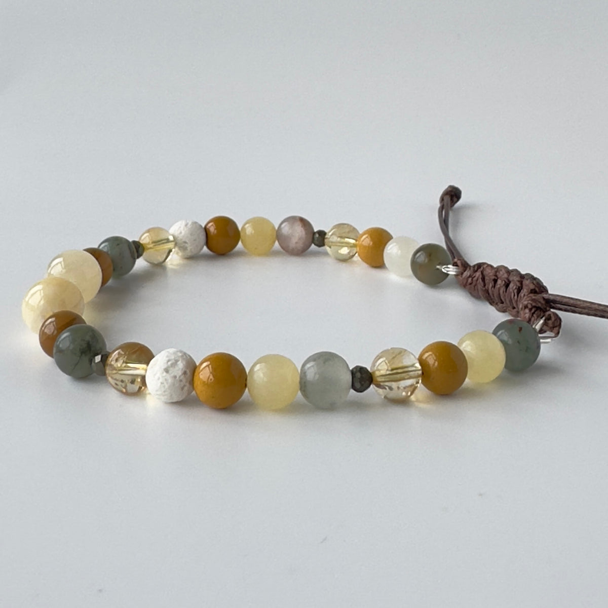 SOLAR EXTENDED BRACELET | STERLING SILVER & STONE BRACELET FOR RADIANCE