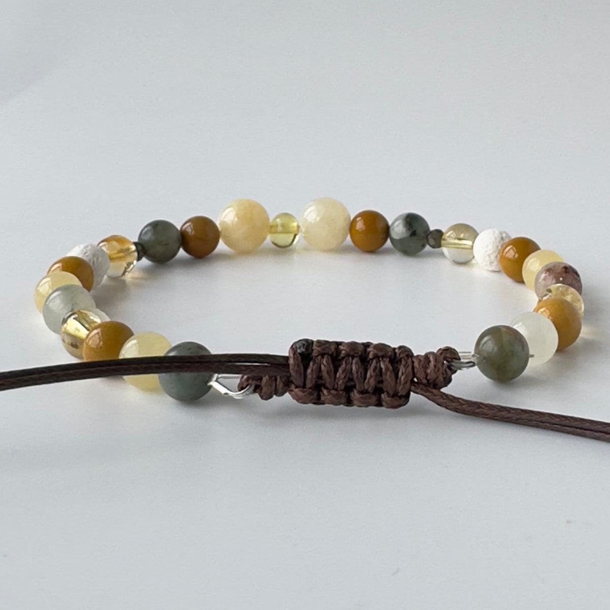SOLAR EXTENDED BRACELET | STERLING SILVER & STONE BRACELET FOR RADIANCE