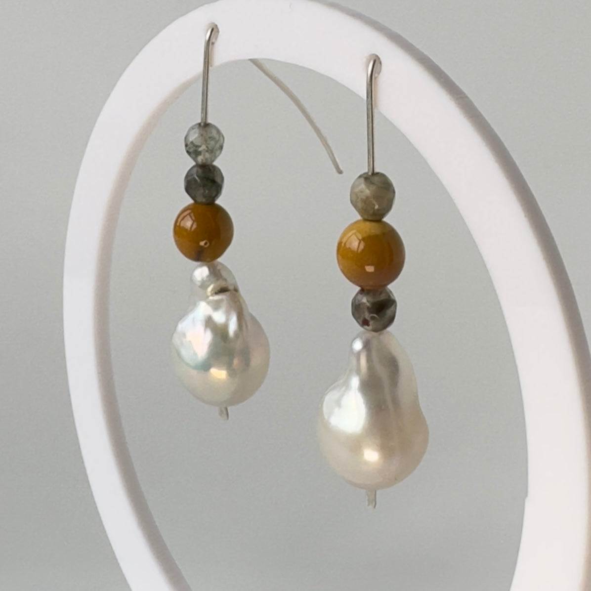 POWER EARRINGS | STERLING SILVER & STONE EARRINGS FOR RADIANCE
