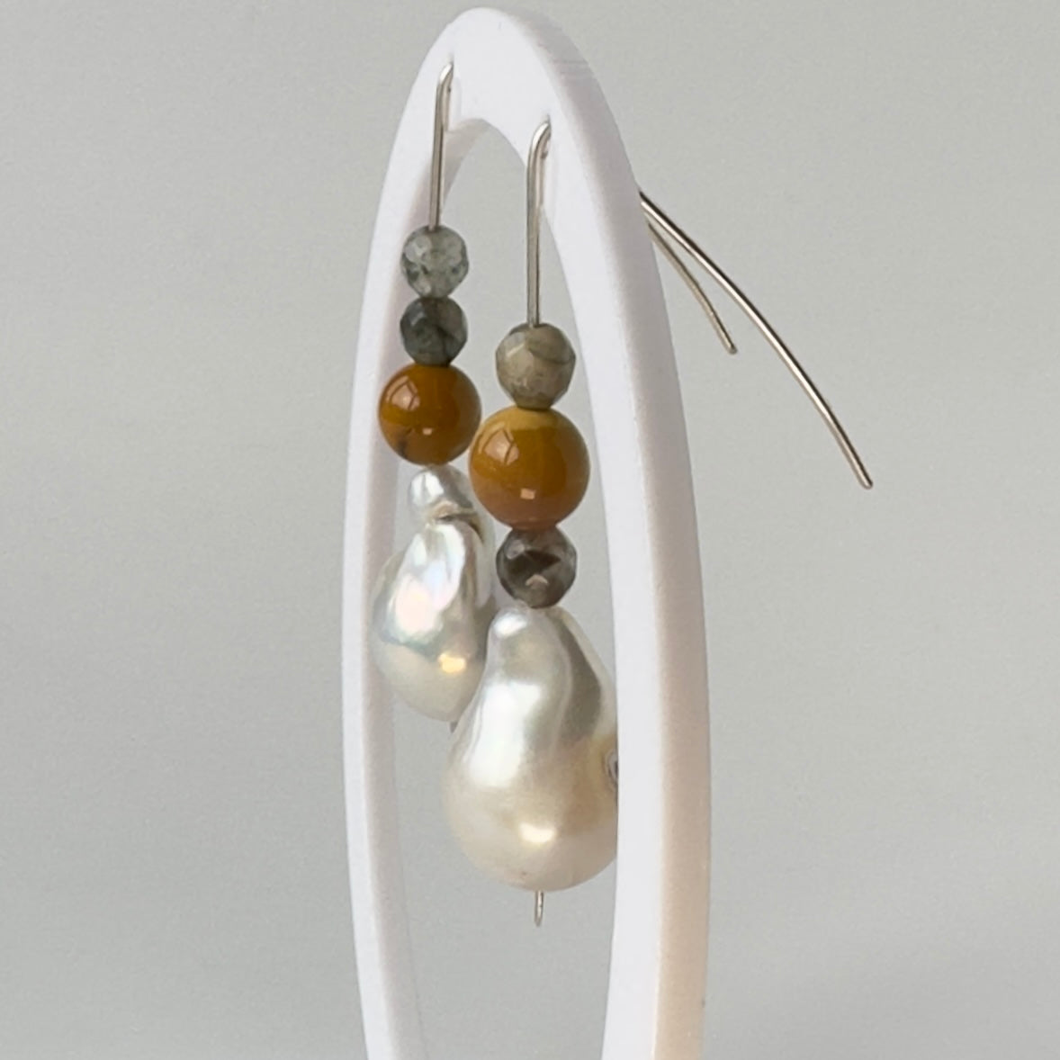 POWER EARRINGS | STERLING SILVER & STONE EARRINGS FOR RADIANCE