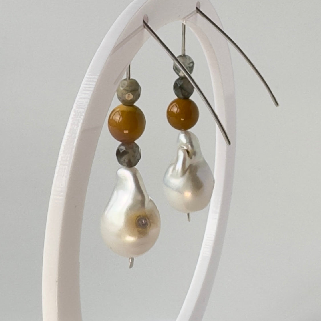 POWER EARRINGS | STERLING SILVER & STONE EARRINGS FOR RADIANCE