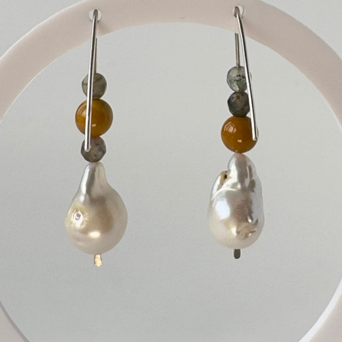 POWER EARRINGS | STERLING SILVER & STONE EARRINGS FOR RADIANCE
