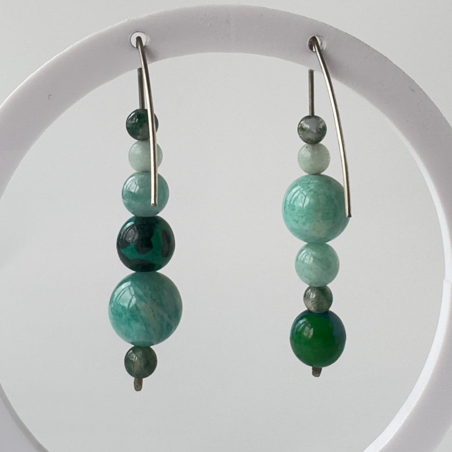 BALANCE EARRINGS | STERLING SILVER & STONE EARRINGS FOR PERSPECTIVE