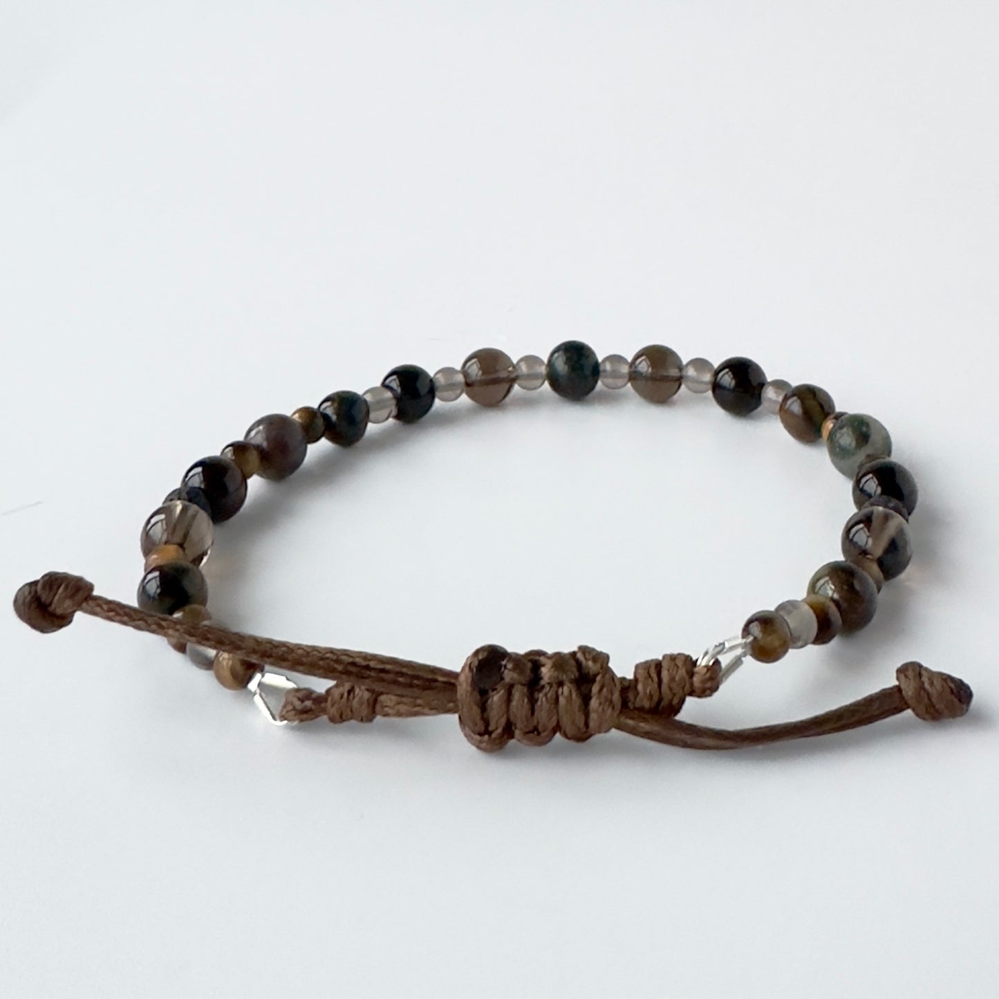 FUNDAMENTAL EXTENDED BRACELET | STERLING SILVER & STONE BRACELET FOR FOUNDATION
