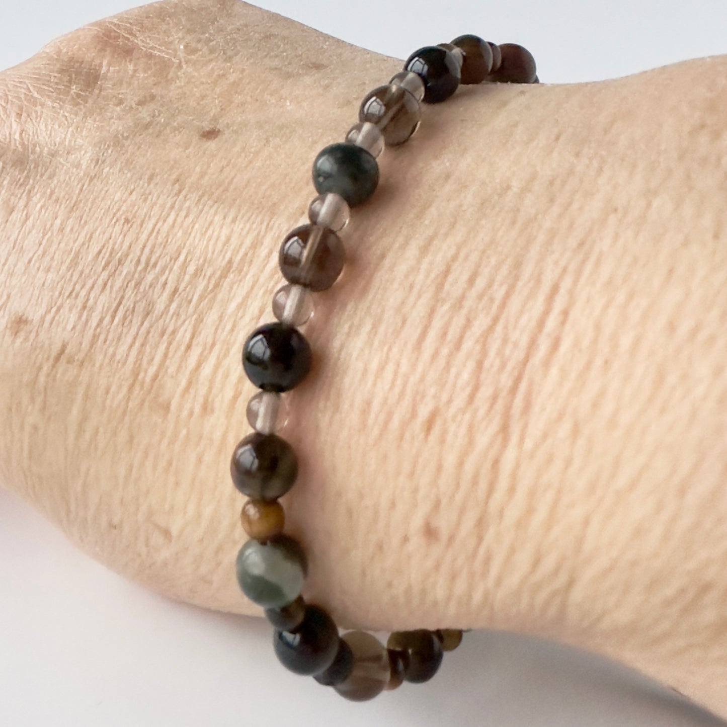 FUNDAMENTAL EXTENDED BRACELET | STERLING SILVER & STONE BRACELET FOR FOUNDATION