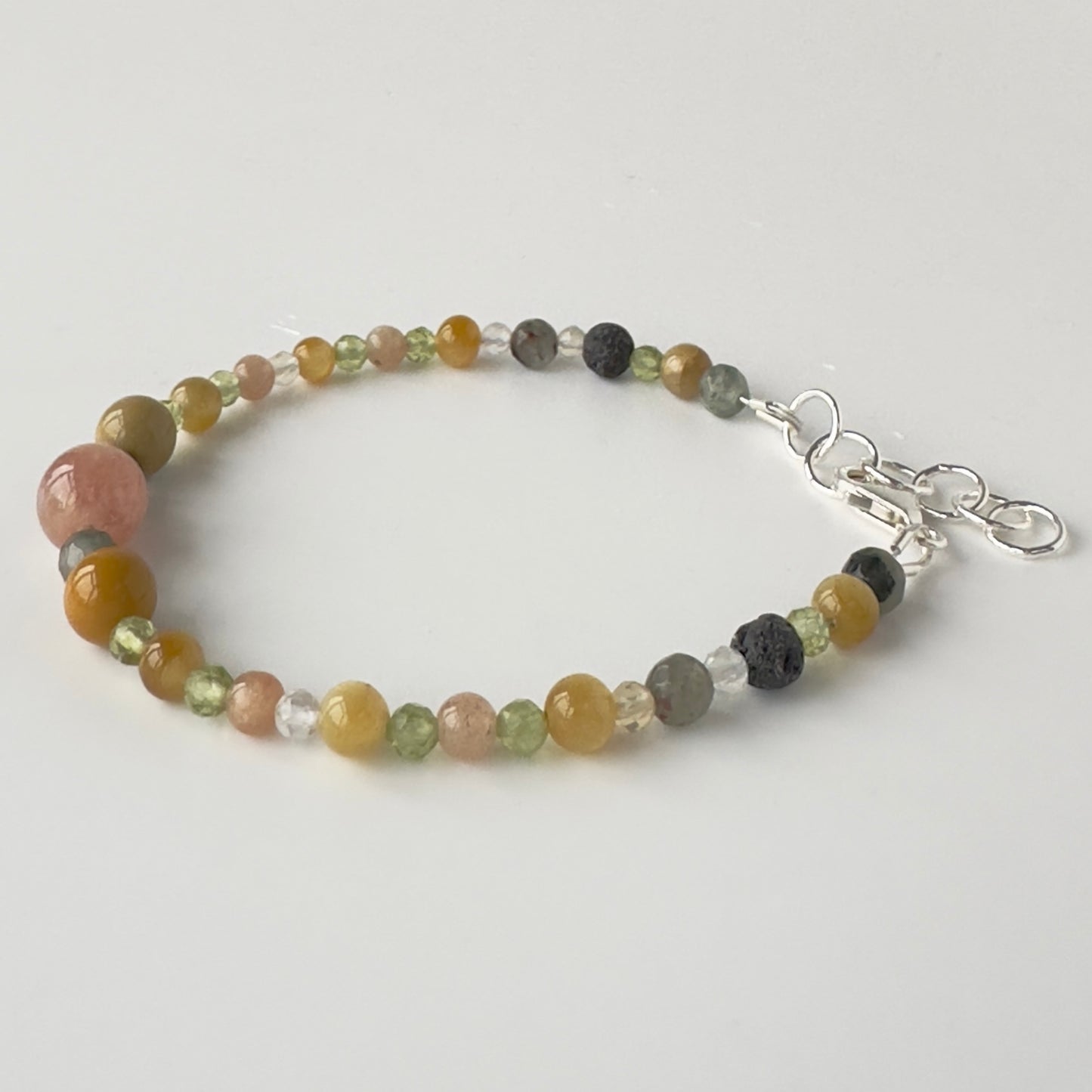 SHINE BRACELET | STERLING SILVER & STONE BRACELET FOR RADIANCE