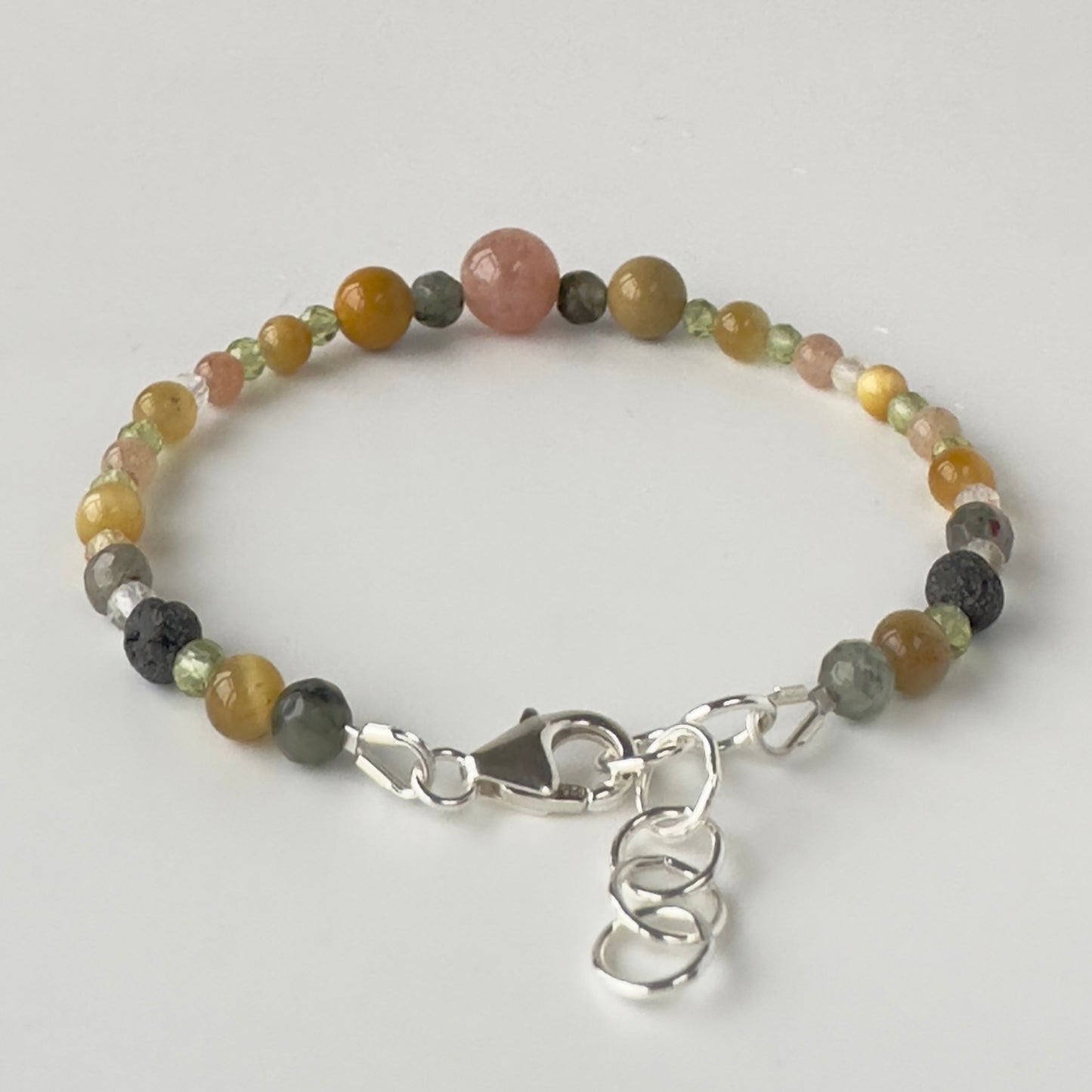 SHINE BRACELET | STERLING SILVER & STONE BRACELET FOR RADIANCE