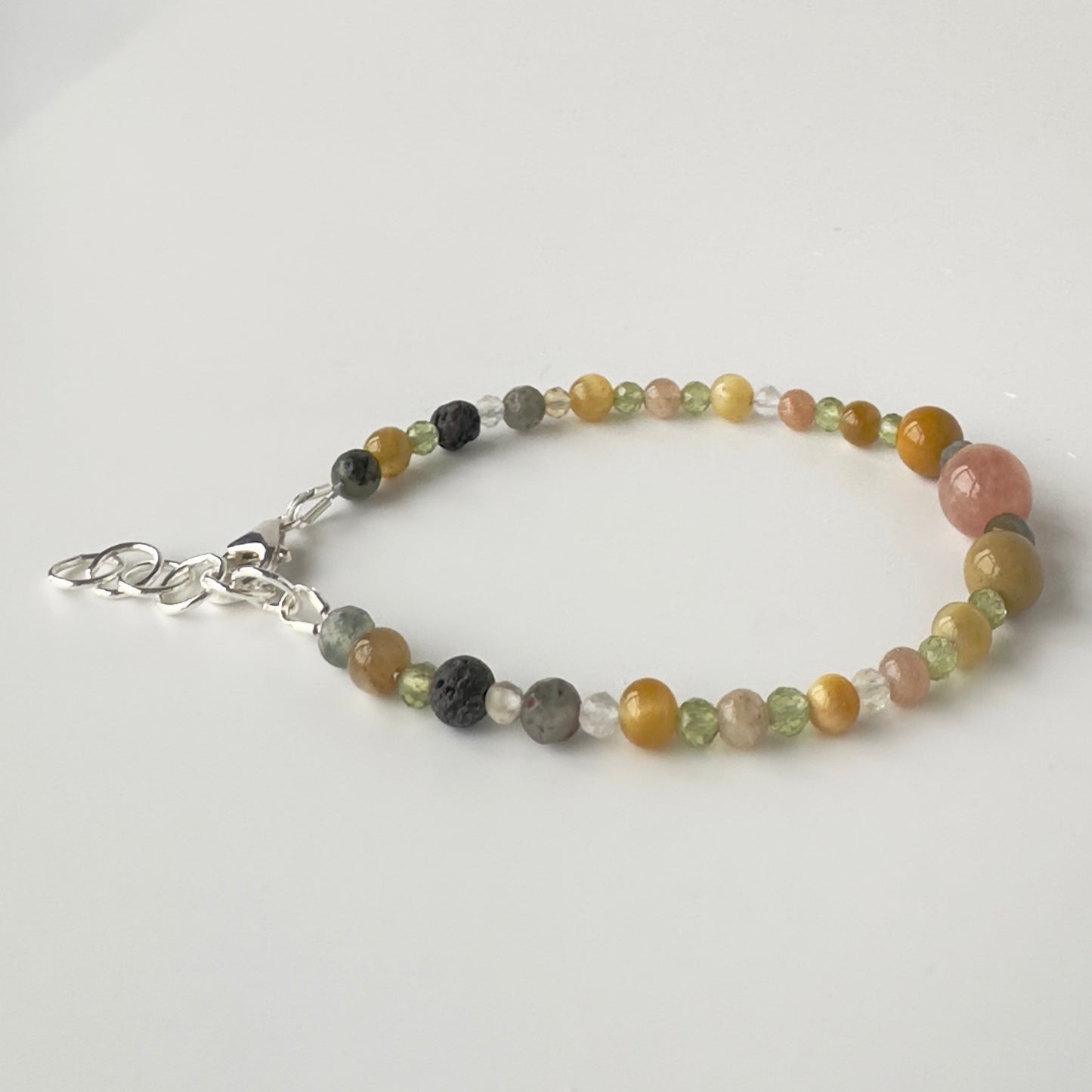 SHINE BRACELET | STERLING SILVER & STONE BRACELET FOR RADIANCE