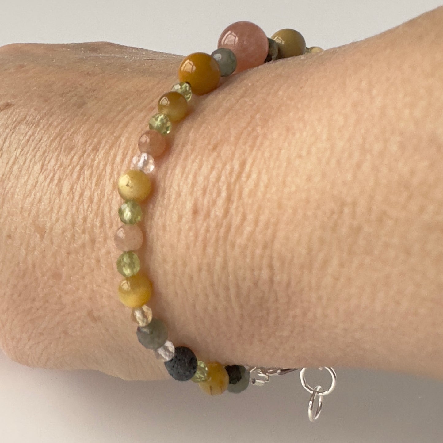 SHINE BRACELET | STERLING SILVER & STONE BRACELET FOR RADIANCE